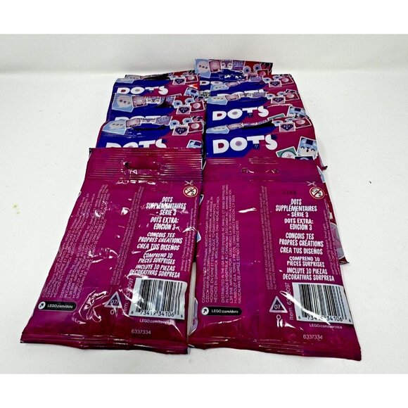 Lot of 10 LEGO Dots Extra Dots Series 3 41921 107 Pieces Brand New Sealed - Picture 2 of 3